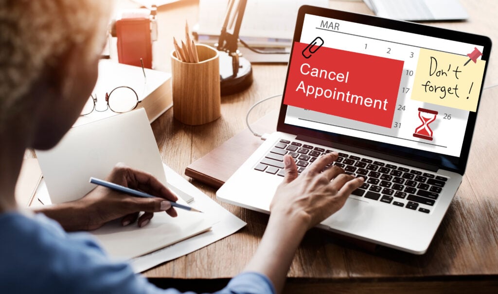 Cancelling dental Appointments